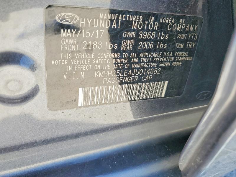 2018 Hyundai Elantra Gt მანქანა იყიდება აუქციონზე, vin: KMHH35LE4JU014682, აუქციონის ნომერი: 61494606