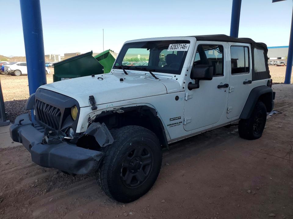 62837146 :رقم المزاد ، 1C4BJWDG3FL706161 vin ، 2015 Jeep Wrangler Unlimited مزاد بيع