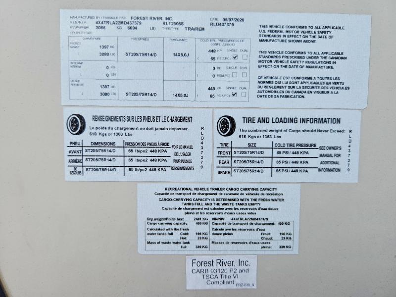 Aukcja sprzedaży 2021 Foresriver Rockwood, vin: 4X4TRLA22MD437379, numer aukcji: 61062946