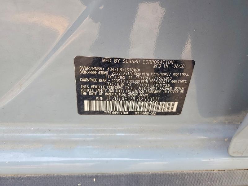 Продажа на аукционе авто 2020 Subaru Crosstrek, vin: JF2GTAEC9L8255350, номер лота: 63339076