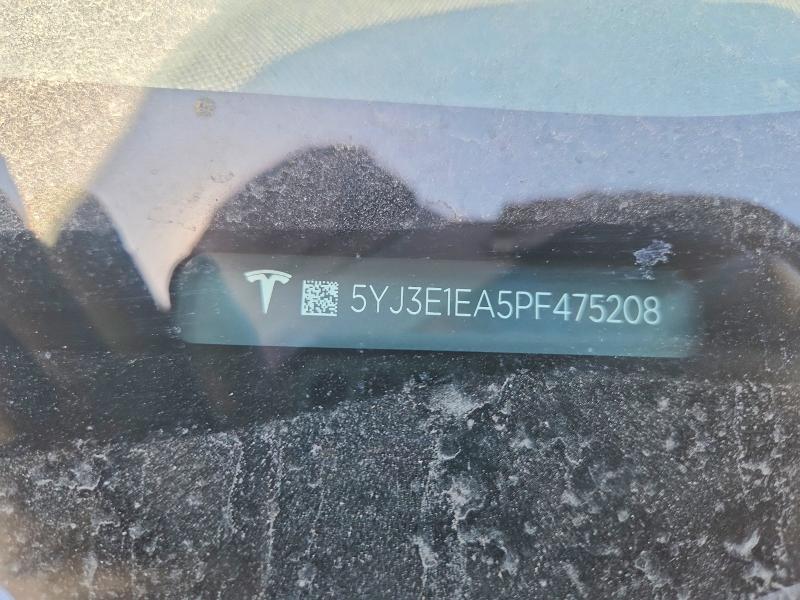 59311736 :رقم المزاد ، 5YJ3E1EA5PF475208 vin ، 2023 Tesla Model 3 مزاد بيع