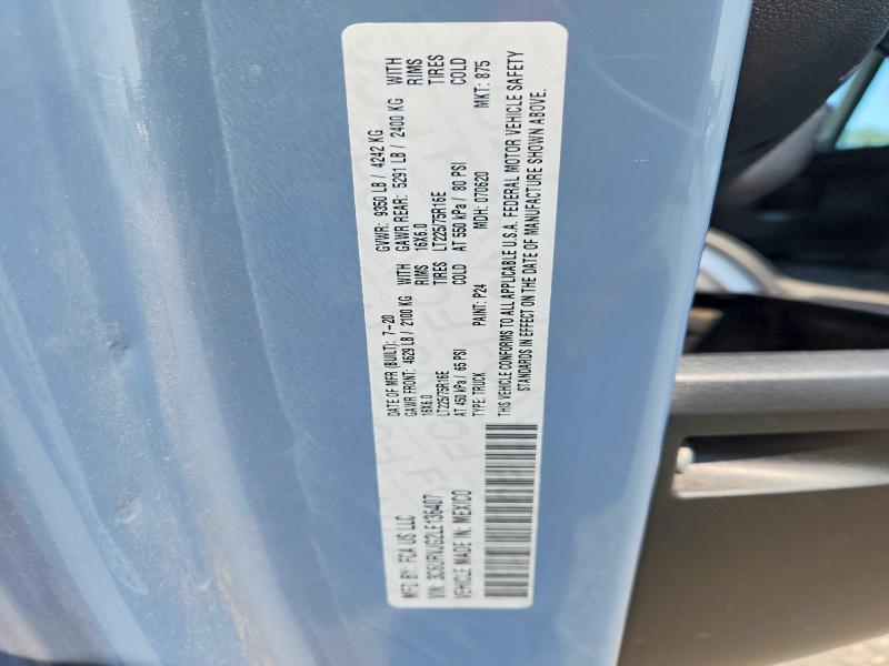 Продажа на аукционе авто 2020 Ram Promaster 3500, vin: 3C6URVJG2LE136407, номер лота: 62262516