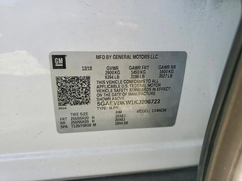 Продаж на аукціоні авто 2019 Buick Enclave, vin: 5GAEVBKW1KJ206723, номер лоту: 60034806