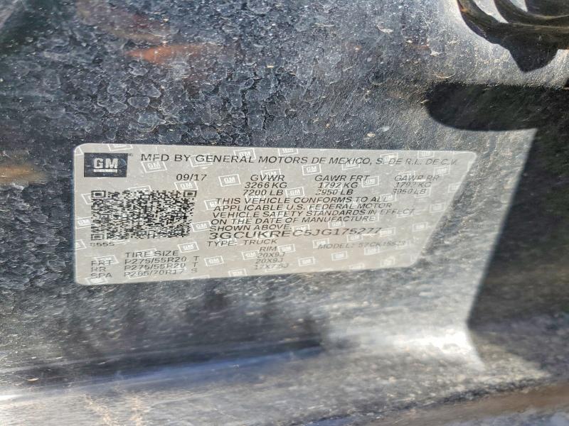 Aukcja sprzedaży 2018 Chevrolet Silverado, vin: 3GCUKREC5JG175277, numer aukcji: 61421756