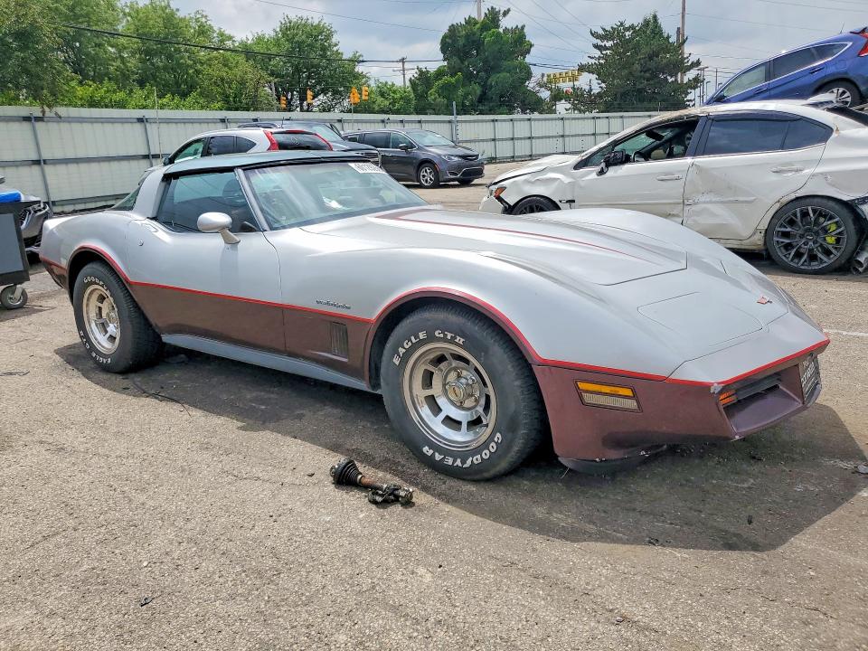 1982 Chevrolet Corvette მანქანა იყიდება აუქციონზე, vin: 1G1AY8781C5110515, აუქციონის ნომერი: 60129266