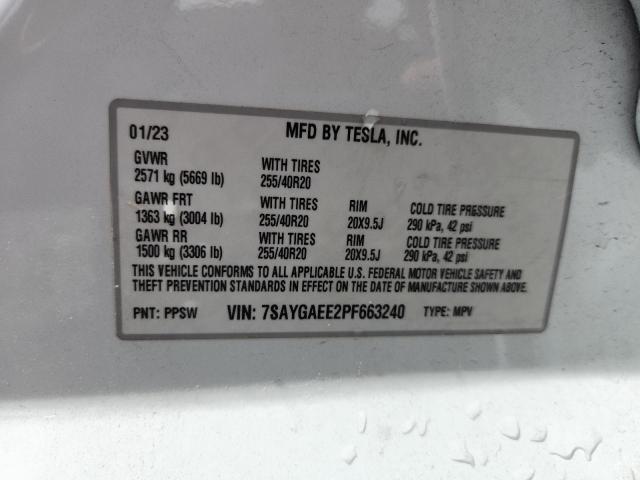 Aukcja sprzedaży 2023 Tesla Model Y, vin: 7SAYGAEE2PF663240, numer aukcji: 61764806