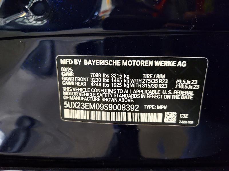 Aukcja sprzedaży 2025 Bmw X7, vin: 5UX23EM09S9008392, numer aukcji: 62886346