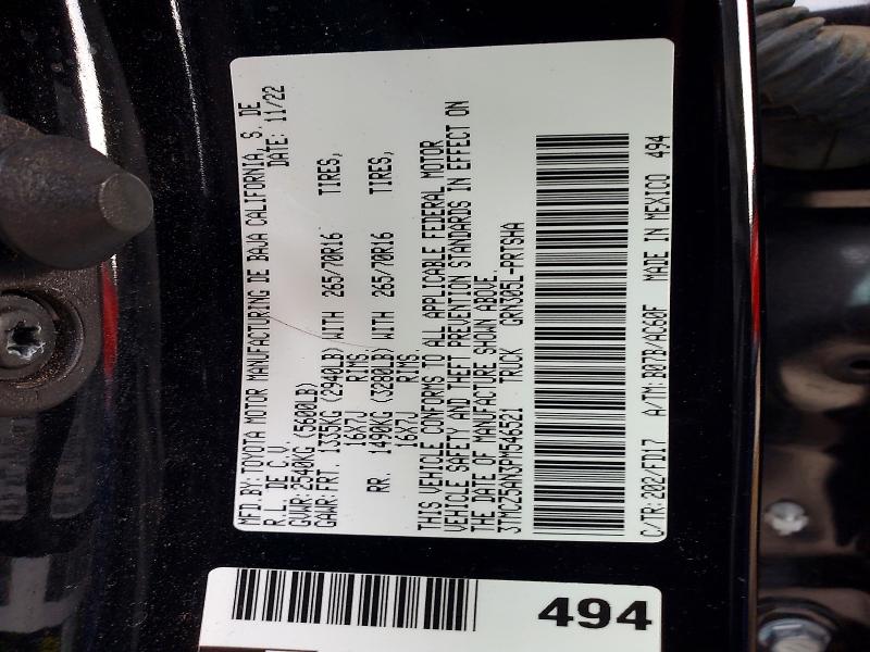 Aukcja sprzedaży 2023 Toyota Tacoma, vin: 3TMCZ5AN3PM546521, numer aukcji: 58760856