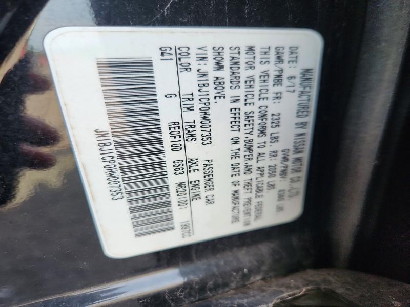60497426 :رقم المزاد ، JN1BJ1CP0HW007353 vin ، 2017 Nissan Rogue Sport مزاد بيع