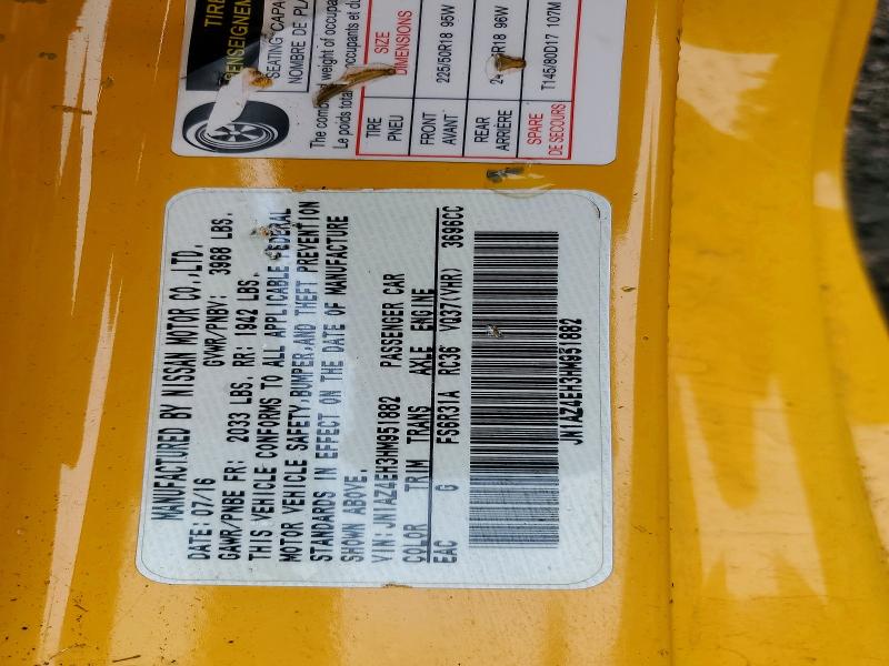 Продаж на аукціоні авто 2017 Nissan 370z, vin: JN1AZ4EH3HM951882, номер лоту: 59875726