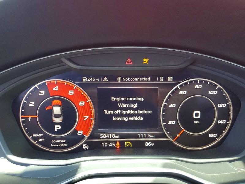 2018 Audi S4 მანქანა იყიდება აუქციონზე, vin: WAUC4AF43JA001332, აუქციონის ნომერი: 61243976