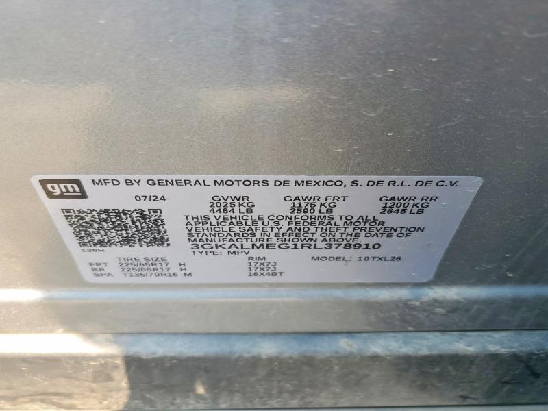 2024 Gmc Terrain მანქანა იყიდება აუქციონზე, vin: 3GKALMEG1RL378910, აუქციონის ნომერი: 62343646