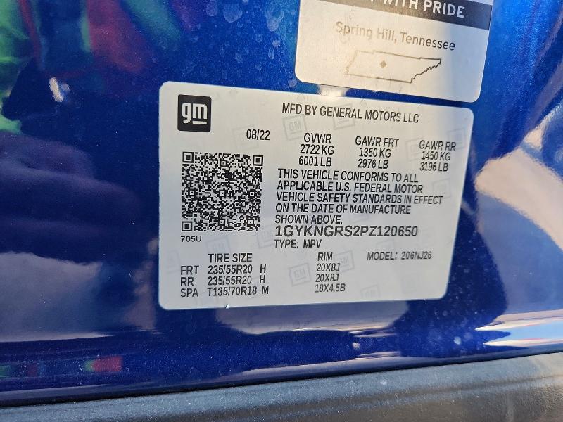 Aukcja sprzedaży 2023 Cadillac Xt5, vin: 1GYKNGRS2PZ120650, numer aukcji: 59799286