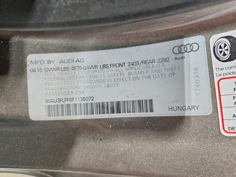 Продаж на аукціоні авто 2015 Audi A3, vin: WAU3FLFF6F1135072, номер лоту: 62337396