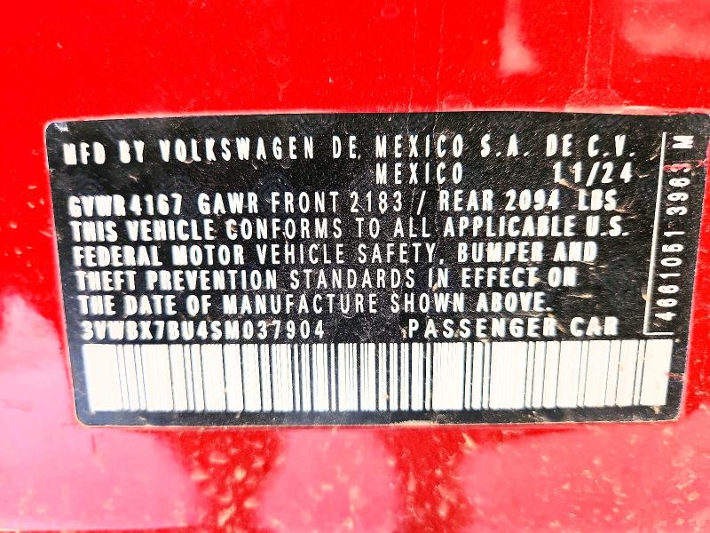 Продаж на аукціоні авто 2025 Volkswagen Jetta, vin: 3VWBX7BU4SM037904, номер лоту: 60761926