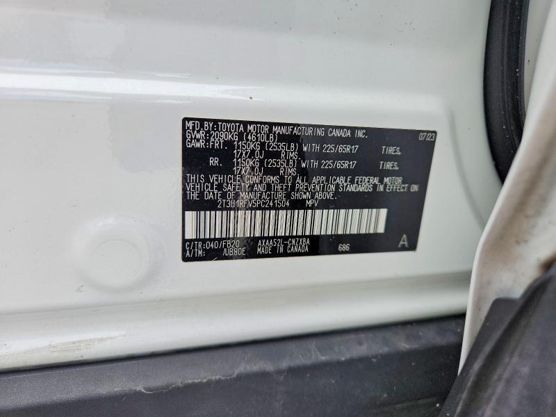 Продажа на аукционе авто 2023 Toyota Rav4, vin: 2T3H1RFV5PC241504, номер лота: 59878676