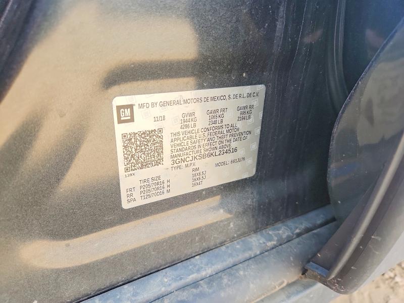 Продажа на аукционе авто 2019 Chevrolet Trax, vin: 3GNCJKSB6KL234516, номер лота: 61750106