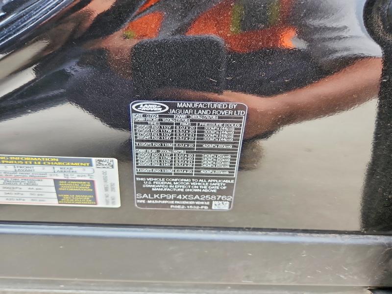 Продажа на аукционе авто 2025 Land Rover Range Rover, vin: SALKP9F4XSA258762, номер лота: 60636786