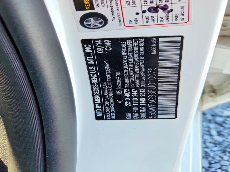 Aukcja sprzedaży 2015 Mercedes-benz C, vin: 55SWF6GB8FU010075, numer aukcji: 60256936