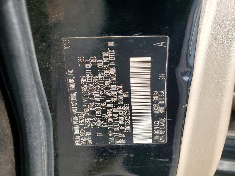 60273016 :رقم المزاد ، 5TDZT38A26S269863 vin ، 2006 Toyota Sequoia مزاد بيع