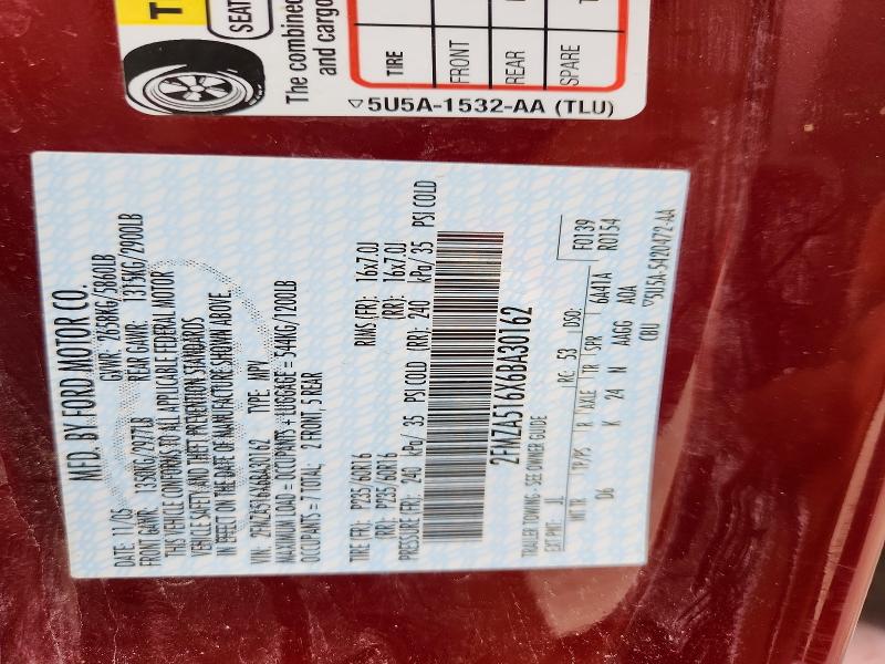 2006 Ford Freestar მანქანა იყიდება აუქციონზე, vin: 2FMZA516X6BA30162, აუქციონის ნომერი: 61771146