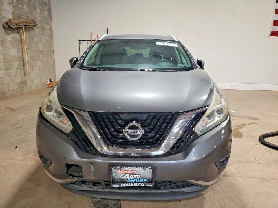 2015 Nissan Murano მანქანა იყიდება აუქციონზე, vin: 5N1AZ2MH0FN206013, აუქციონის ნომერი: 59799376