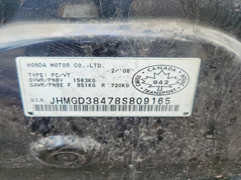 Продажа на аукционе авто 2008 Honda Fit, vin: JHMGD38478S809165, номер лота: 59158506