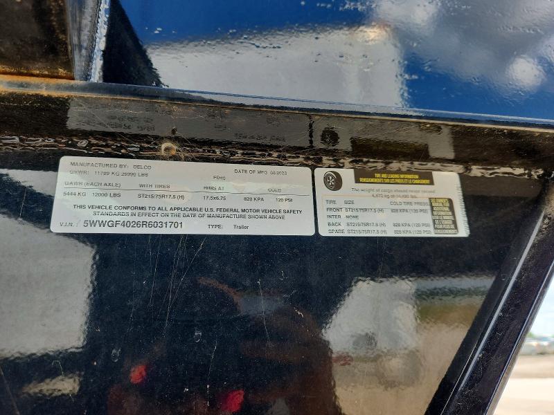 Продаж на аукціоні авто 2024 Delco Unknown, vin: 5WWGF4026R6031701, номер лоту: 60297916