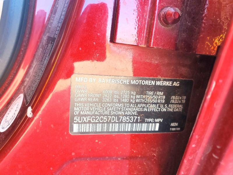 Aukcja sprzedaży 2013 Bmw X6, vin: 5UXFG2C57DL785371, numer aukcji: 59304436