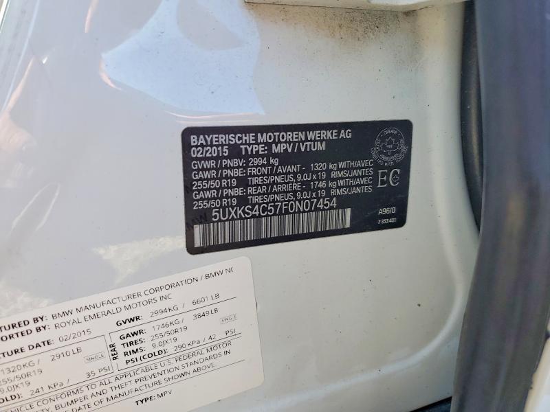 Продажа на аукционе авто 2015 Bmw X5, vin: 5UXKS4C57F0N07454, номер лота: 61058906