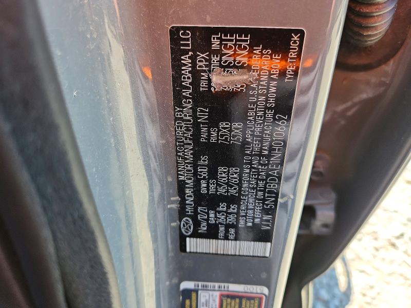 Aukcja sprzedaży 2022 Hyundai Santa Cruz, vin: 5NTJBDAE1NH010662, numer aukcji: 59973886