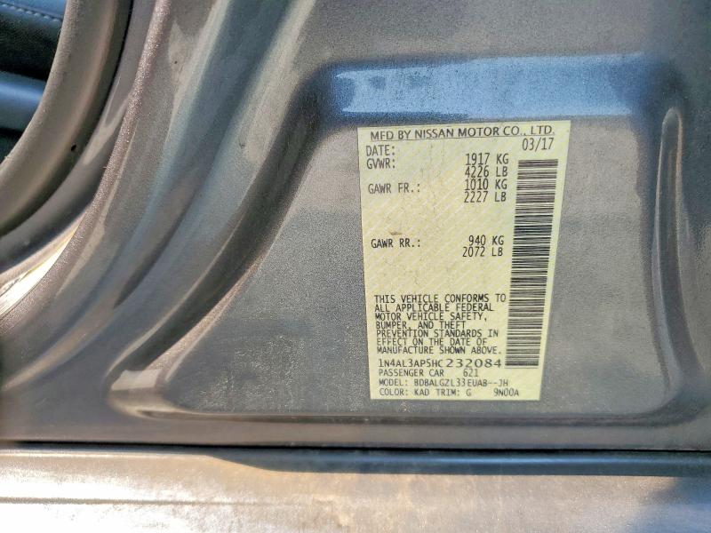 60483946 :رقم المزاد ، 1N4AL3AP5HC232084 vin ، 2017 Nissan Altima مزاد بيع