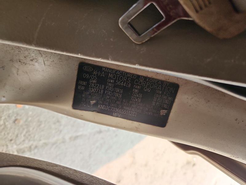 Aukcja sprzedaży 2006 Kia Sorento, vin: KNDJC733665551281, numer aukcji: 61093276