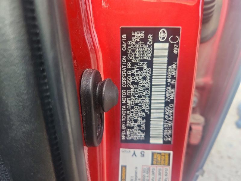 Aukcja sprzedaży 2018 Toyota Prius, vin: JTDKBRFU2J3599923, numer aukcji: 62149496