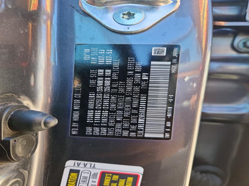 60440466 :رقم المزاد ، JHLRW2H58KX008961 vin ، 2019 Honda Cr-v مزاد بيع