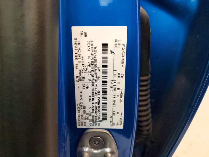 Продаж на аукціоні авто 2021 Ford Escape, vin: 1FMCU9G66MUA21140, номер лоту: 62844936