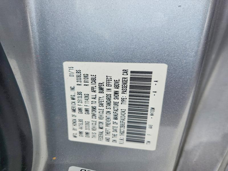 59371356 :رقم المزاد ، 1HGCT2B85FA004343 vin ، 2015 Honda Accord مزاد بيع
