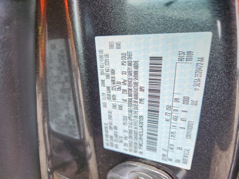 Продаж на аукціоні авто 2020 Ford Escape, vin: 1FMCU9H63LUA36109, номер лоту: 62277316