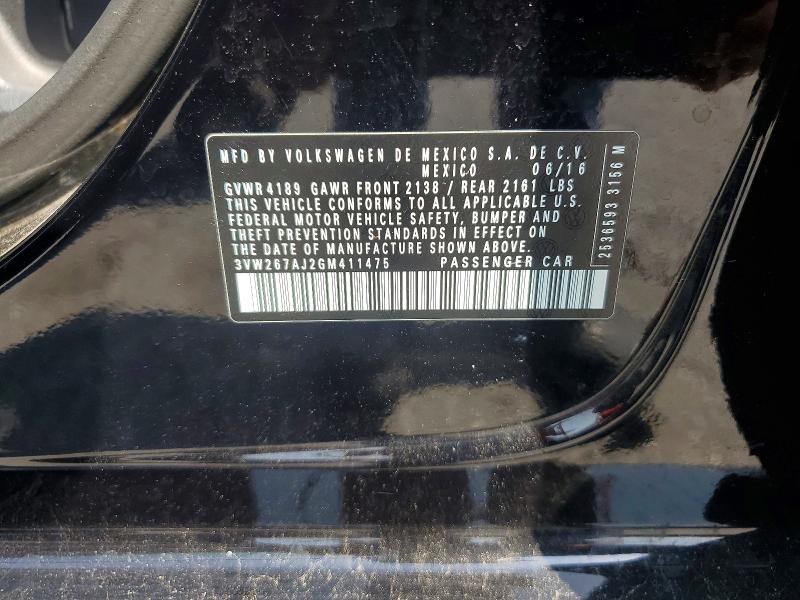 Aukcja sprzedaży 2016 Volkswagen Jetta, vin: 3VW267AJ2GM411475, numer aukcji: 85969465