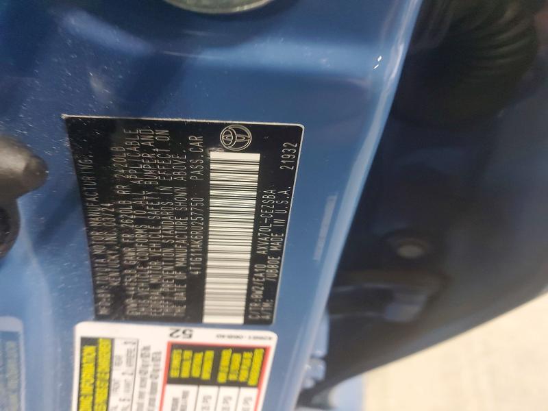 62343736 :رقم المزاد ، 4T1G11AK6RU257750 vin ، 2024 Toyota Camry مزاد بيع