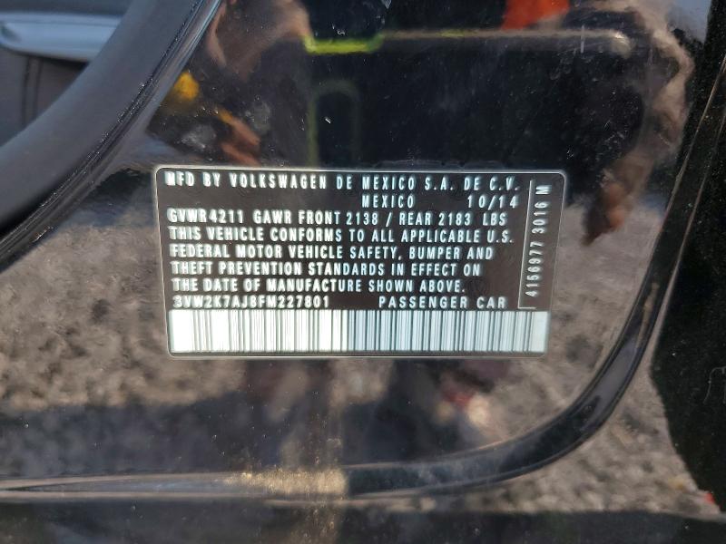 Aukcja sprzedaży 2015 Volkswagen Jetta, vin: 3VW2K7AJ8FM227801, numer aukcji: 63227936