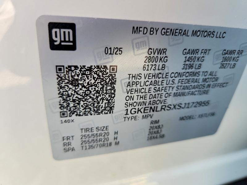 Aukcja sprzedaży 2025 Gmc Acadia, vin: 1GKENLRSXSJ172955, numer aukcji: 62546446