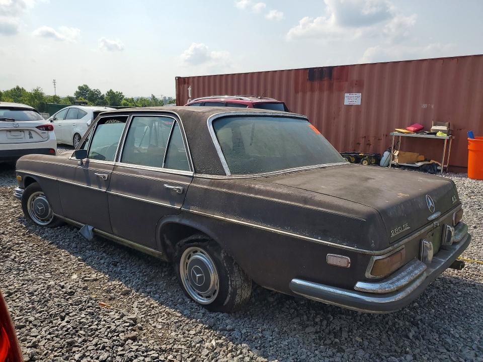 1972 Mercedes-benz 280 Se მანქანა იყიდება აუქციონზე, vin: 10806712008533, აუქციონის ნომერი: 63243476