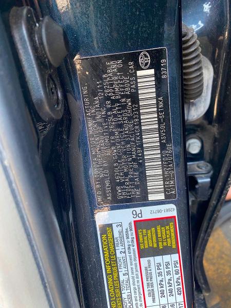 2012 Toyota Camry მანქანა იყიდება აუქციონზე, vin: 4T4BF1FK4CR183312, აუქციონის ნომერი: 60031166