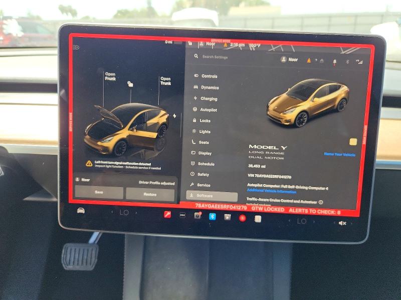 Продаж на аукціоні авто 2024 Tesla Model Y, vin: 7SAYGAEE5RF041279, номер лоту: 59628236
