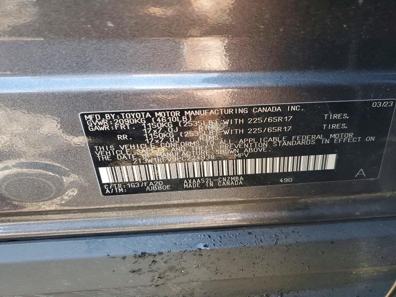 Auction sale of the 2023 Toyota Rav4, vin: 2T3W1RFV9PC224938, lot number: 58663216