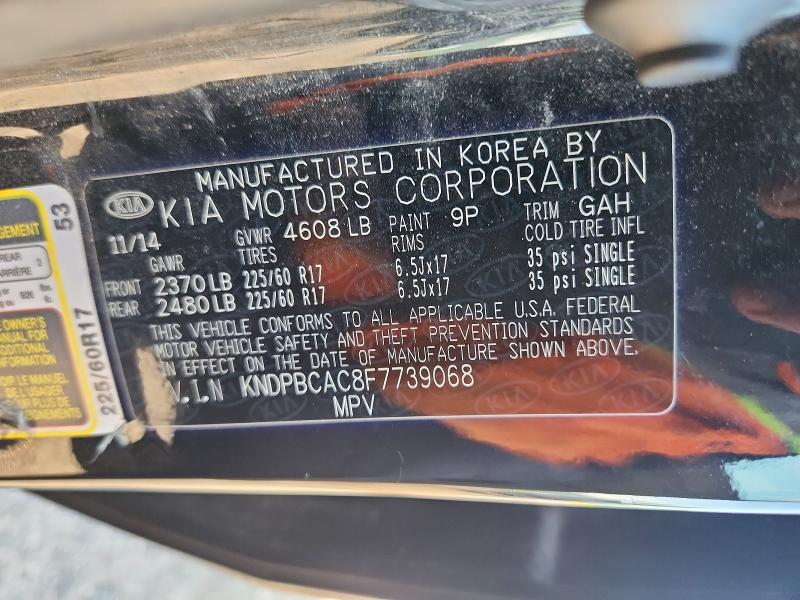 Продаж на аукціоні авто 2015 Kia Sportage, vin: KNDPBCAC8F7739068, номер лоту: 61139886