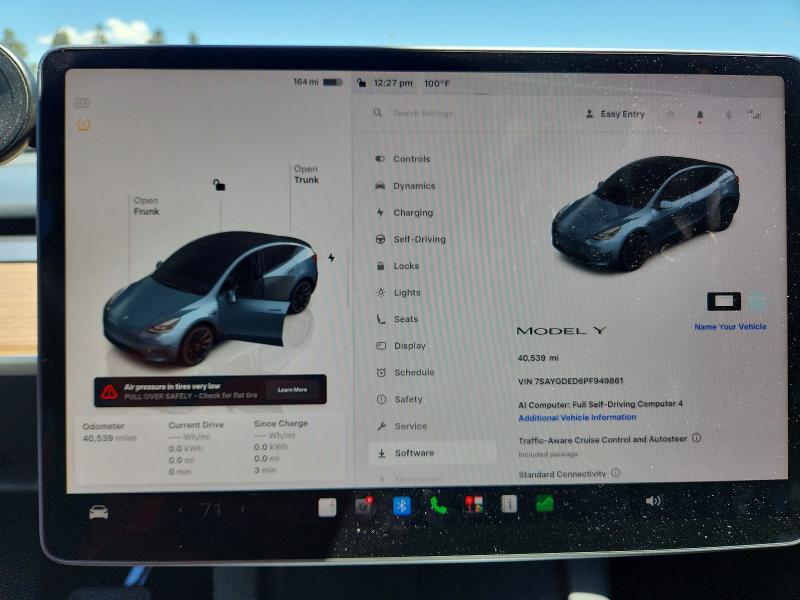 Aukcja sprzedaży 2023 Tesla Model Y, vin: 7SAYGDED6PF949861, numer aukcji: 61201796