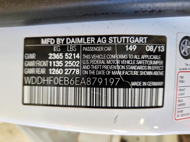 Продажа на аукционе авто 2014 Mercedes-benz E, vin: WDDHF0EB6EA879197, номер лота: 61836166