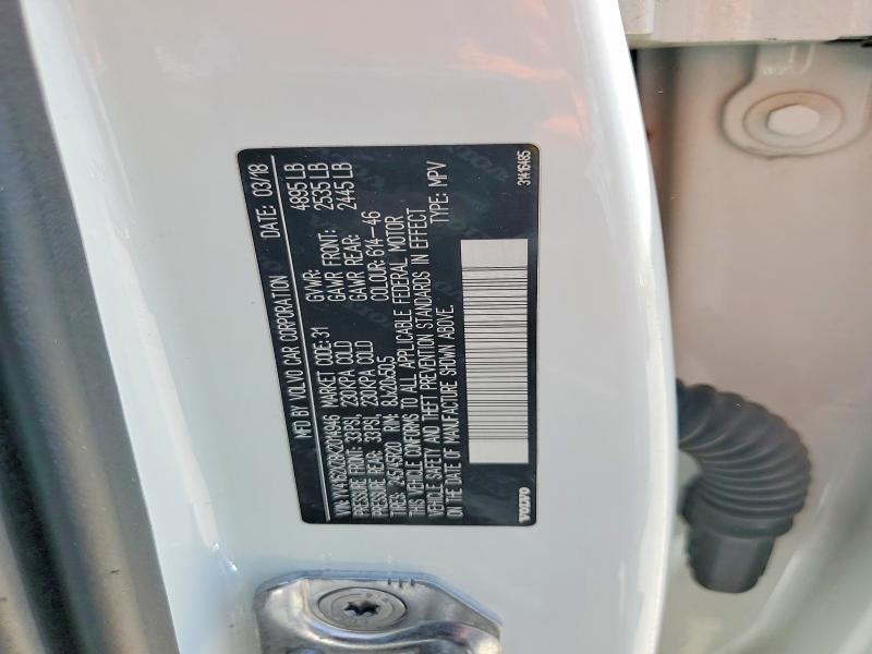 Aukcja sprzedaży 2019 Volvo Xc40, vin: YV4162XZ8K2014946, numer aukcji: 62080146